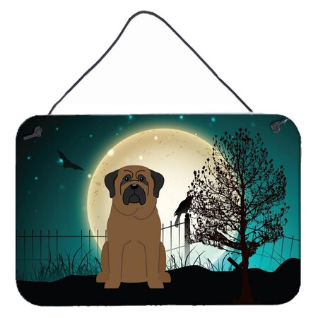 Carolines Treasures Halloween Scary Bullmastiff Wall or Door Hanging Prints BB2274DS812